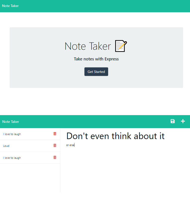 Note Taker 5000 Screenshot