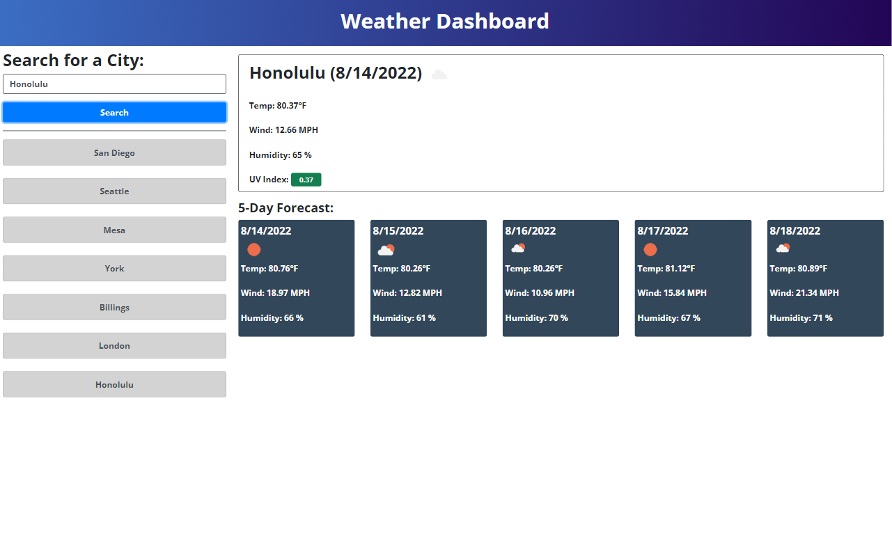 Weather Inspector Screenshot